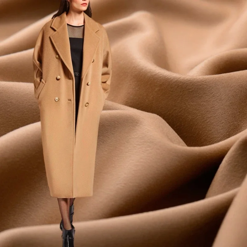 Double-sided Cashmere Wool Fabric Brand Fashion Design Coat Soft Warm Autumn Winter Cloth by the Meter for Sewing Material