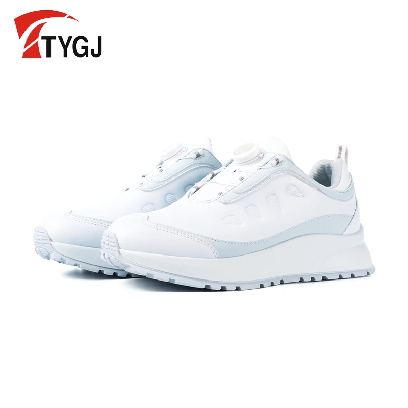 

TTYGJ Golf Women's Shoes 2024 Autumn/Winter New Women's Knob Buckle Anti slip Height Boosting Shoes Golf Sports Shoes