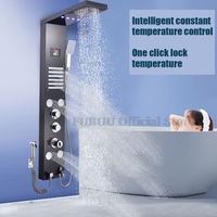 Luxury Shower Smart Shower System Numbers Showing For Bathroom Electronic Shower Pressurized  Rain Shower Head  Shower Set