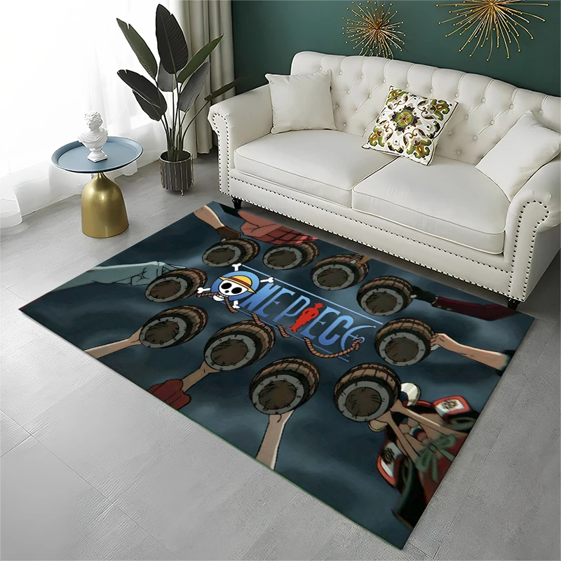 Anime Zoro One P-Piece Cartoon Carpet Rug for Playroom Bedroom Living Room Sofa Home Decor,kid Area Rug Non-slip Floor Mat
