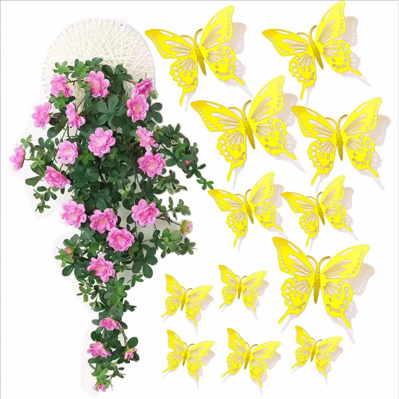 Artificial Butterfly Wall Stickers Modern Simple Scandinavian Paper Cut Out Wall Stickers