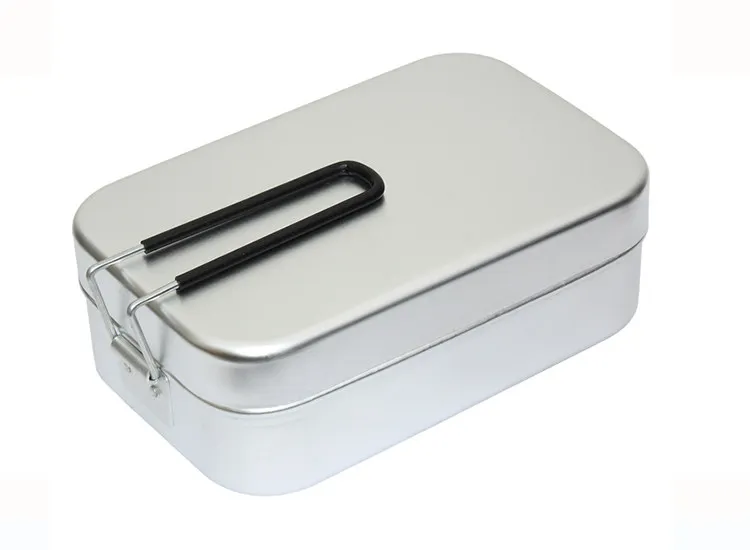 Lightweight Outdoor Camping Multi-purpose Cooking Pot Aluminum Lunch Box Food Bento Box Bowl Pot