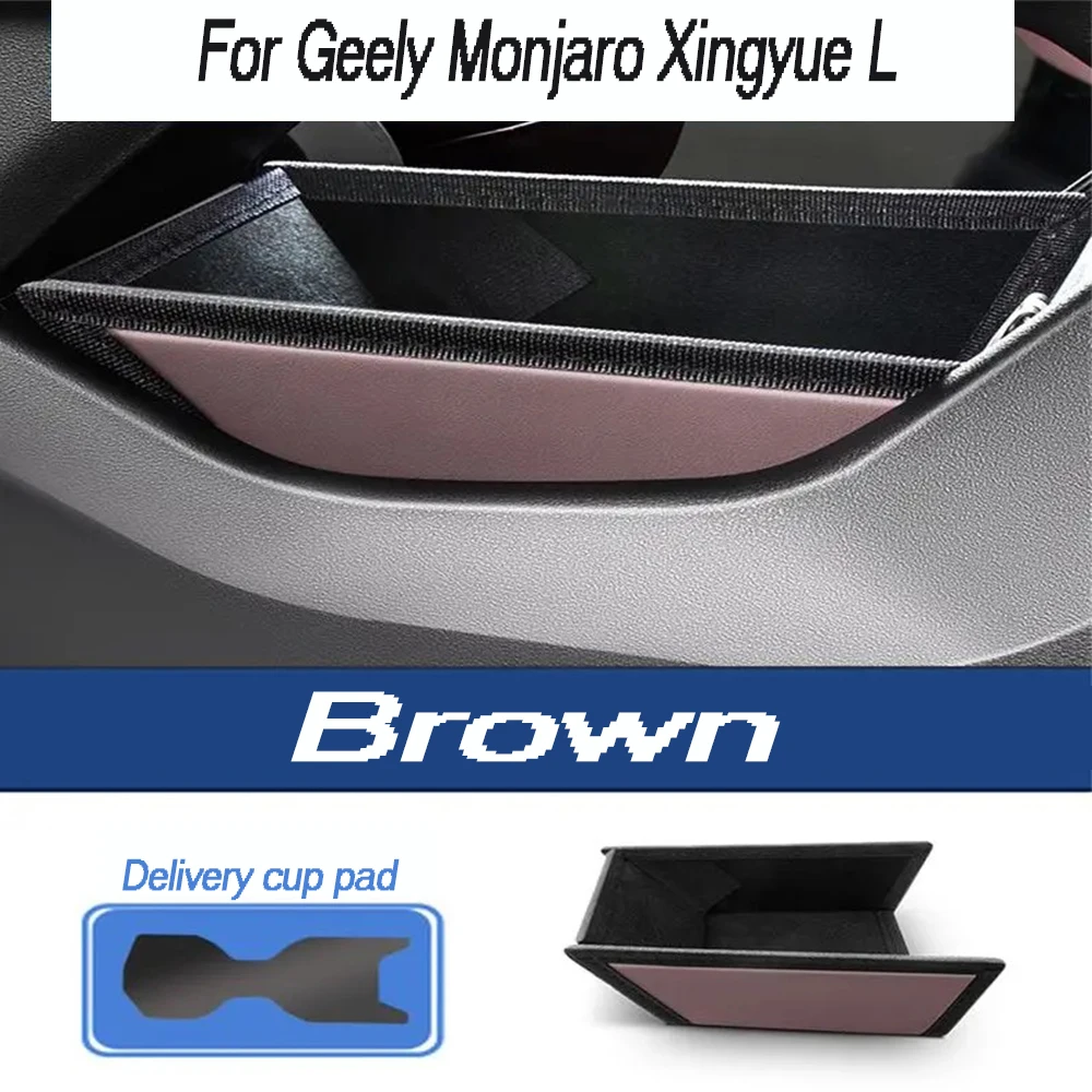 Car central control lower storage box For Geely Monjaro Xingyue L 2022 2023 2024 Interior accessories