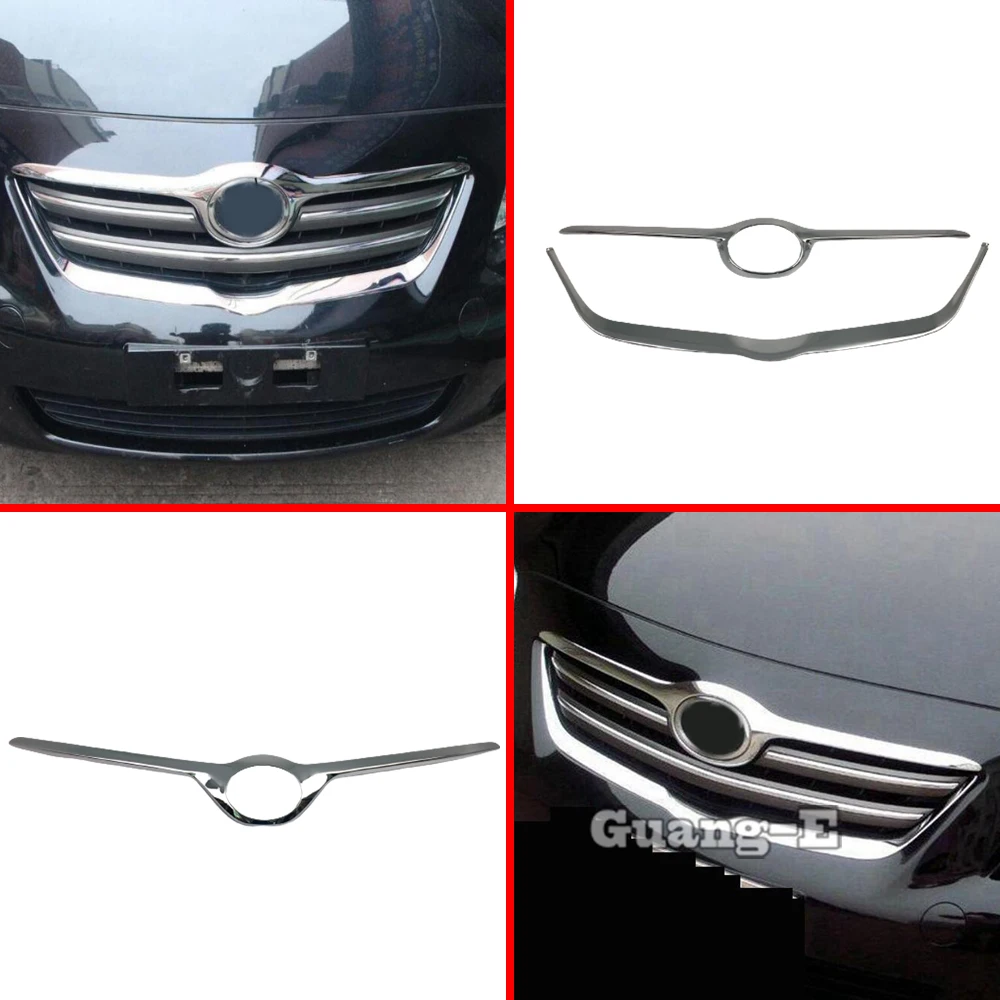 Car ABS Front Engine Racing Grill Machine Grille Stick Trim Panel Lamp For Toyota Altis Corolla 2008 2009 2010 2011 2012 2013