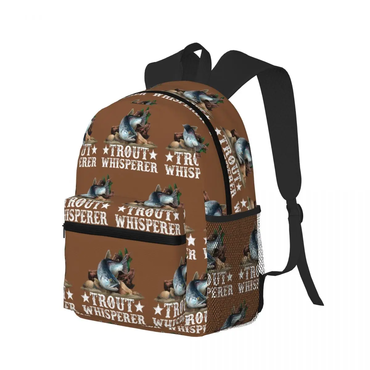 

Иллюстрация форели и рыбы нахлыстом, художественный студенческий рюкзак, школьная сумка, походный дорожный рюкзак для мужчин и женщин, сумка для книг, сумки на плечо