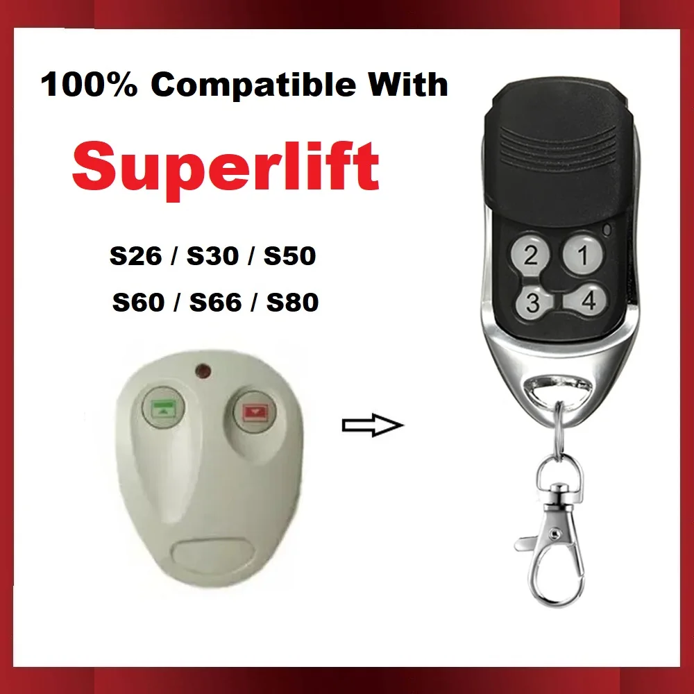 1/3/5/10PCS For SUPERLIFT S80/SL1/S26/S30/S50/SL2 /S66/S60 Motor SUPER LIFT Garage Remote Control 433.92MHz Rolling Code