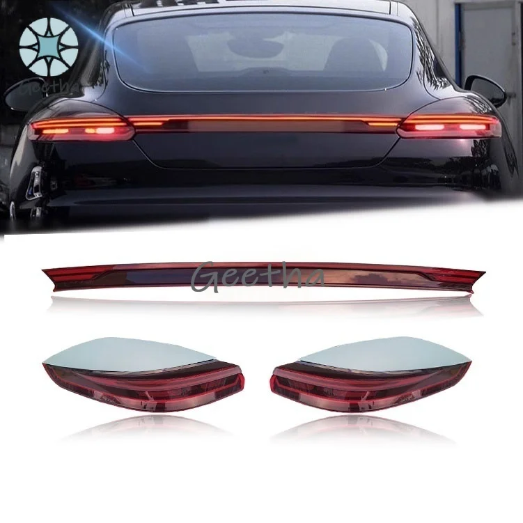 

Подходит для Porsche Panamera 14-16 годов выпуска (модели 970.2), модификация, обновление до стиля 971, светодиодные сквозные задние фонари с динамическим указателем поворота.