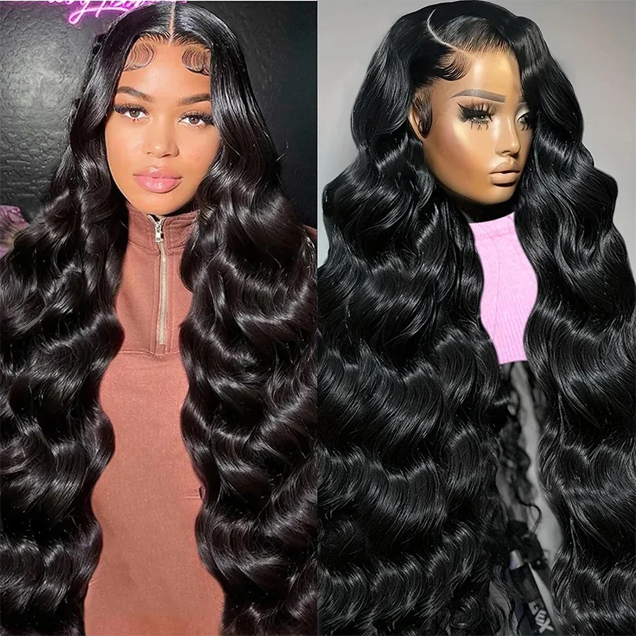 HD 13x6 13X4 Body Wave Lace Front Human Hair Wigs 5x5 Glueless Wig Brazilian Water Wave 13x4 Lace Frontal Wig For Women