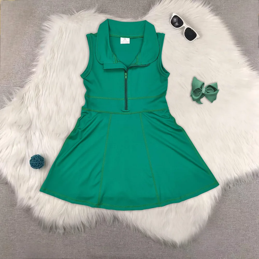 

Baby Girls Green Athletic Active Wear Knee Length Dresses