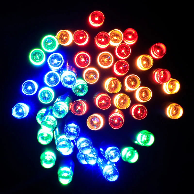 Solar LED strip light DC or AC input RGBW colorful LED Christmas decorative string light