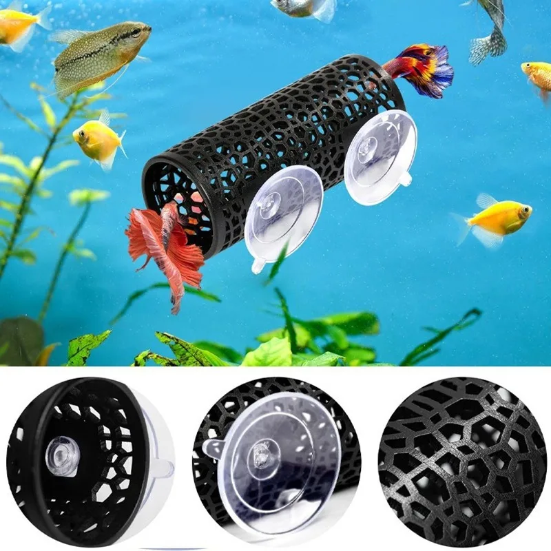 1 Peça Túnel para Peixes de Aquário, Brinquedo e Esconderijo, Cavernas de Recreação para Peixes Betta, Guppies e Peixes de Fundo, para Decoração de Aquários