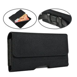 niversal Casual Phone Pouch For iPhone 17Pro 17Air 17 16 15 14 13 12 Pro Max Case Belt Clip Holster Oxford Cloth Bag Flip Cover