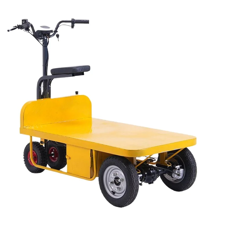

Electric flatbed truck Agricultural vegetable greenhouse transporter Pallet cart Warehouse tricycle