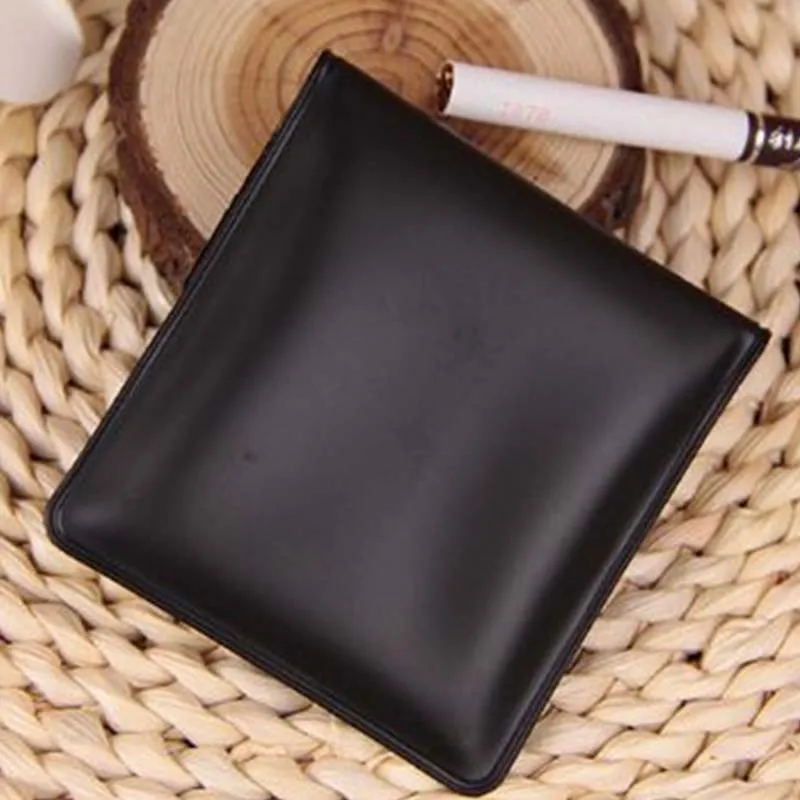 Potable Mini Ashtrays Bag Pocket Ashtray Outdoor Smoking Cigarette Cigar Ash Tray Smoking Cigar Ash Storage Bag Travel Accessory