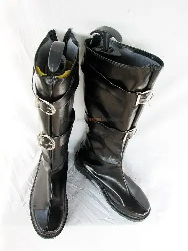 FF7 Sephiroth Cosplay FFinal FFantasy VII Sephiroth Botas Cosplay Sapatos Pretos Sob Encomenda