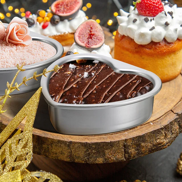 Inch Heart Shaped Cake Pan Wedding Birthday Baking Cake Tin