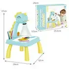 Educação Infantil Montessori Brinquedos para Crianças, Projeção Inteligente, Pintura, Prancheta, Mesa, LED, Aprendizagem, Plumas, Veados, Dinossauros