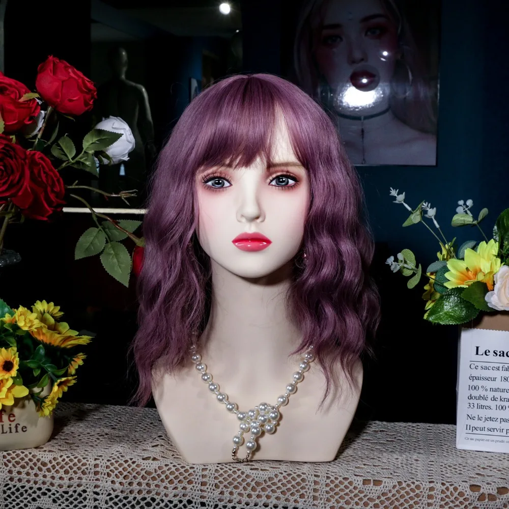 

Реалистичный женский парик, голова манекена с плечами для шапок, ювелирных изделий, модель головы для косплея