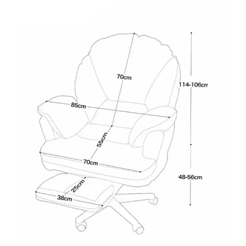 Unique Office Chair Cushion Small Simplicity Apartment Work Swivel Gaming Chair Cute Modern Chaises De Bureau Home Furniture