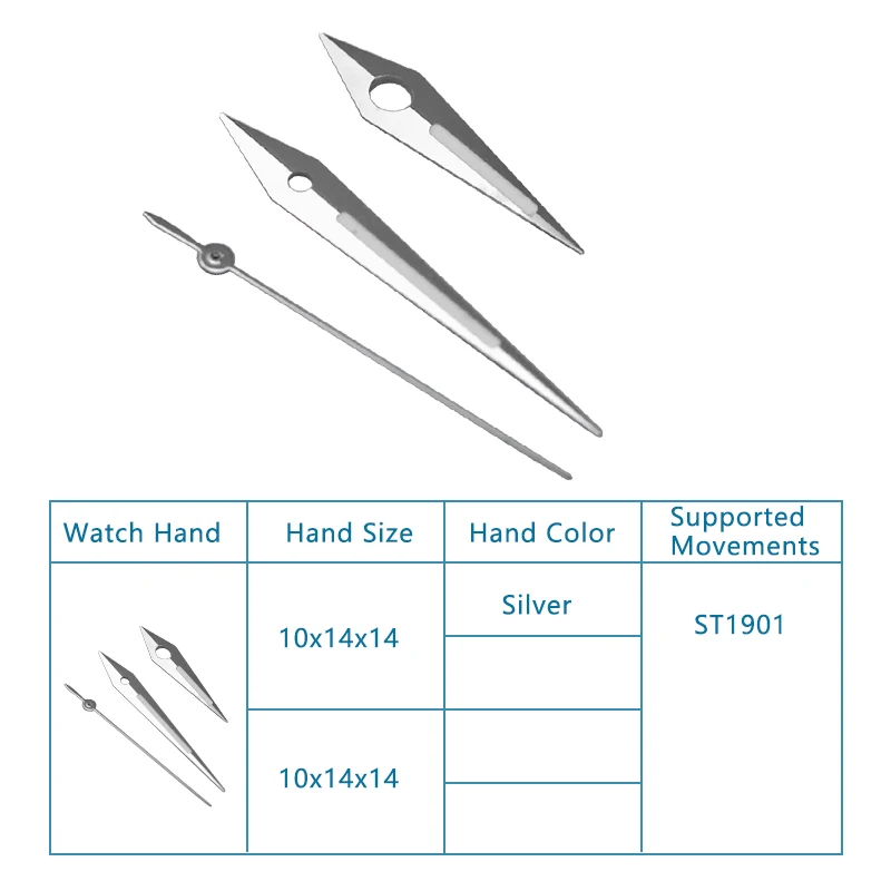 NH35 hands, size 10MMX14MMX14MM,  Fit 7s26 4R35 4R36 NH35 NH36 movement, watch parts and accessories