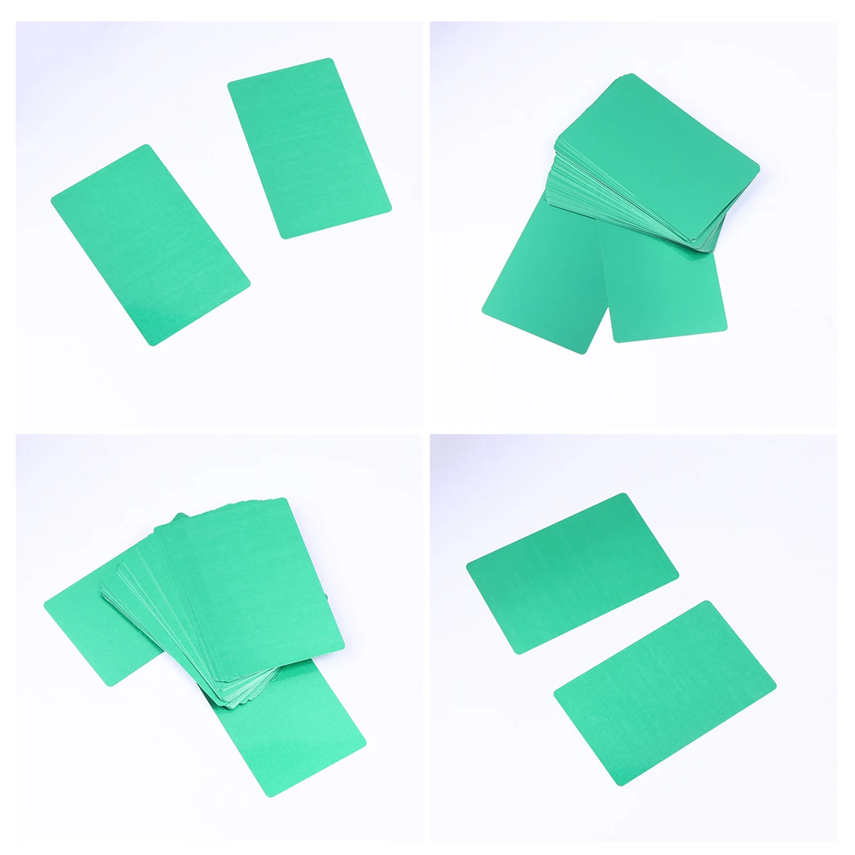 

50 Pcs Aluminum Business Card Blanks Credit Card Size Anodized Metal Thin Design Marking DIY Engraver Portable