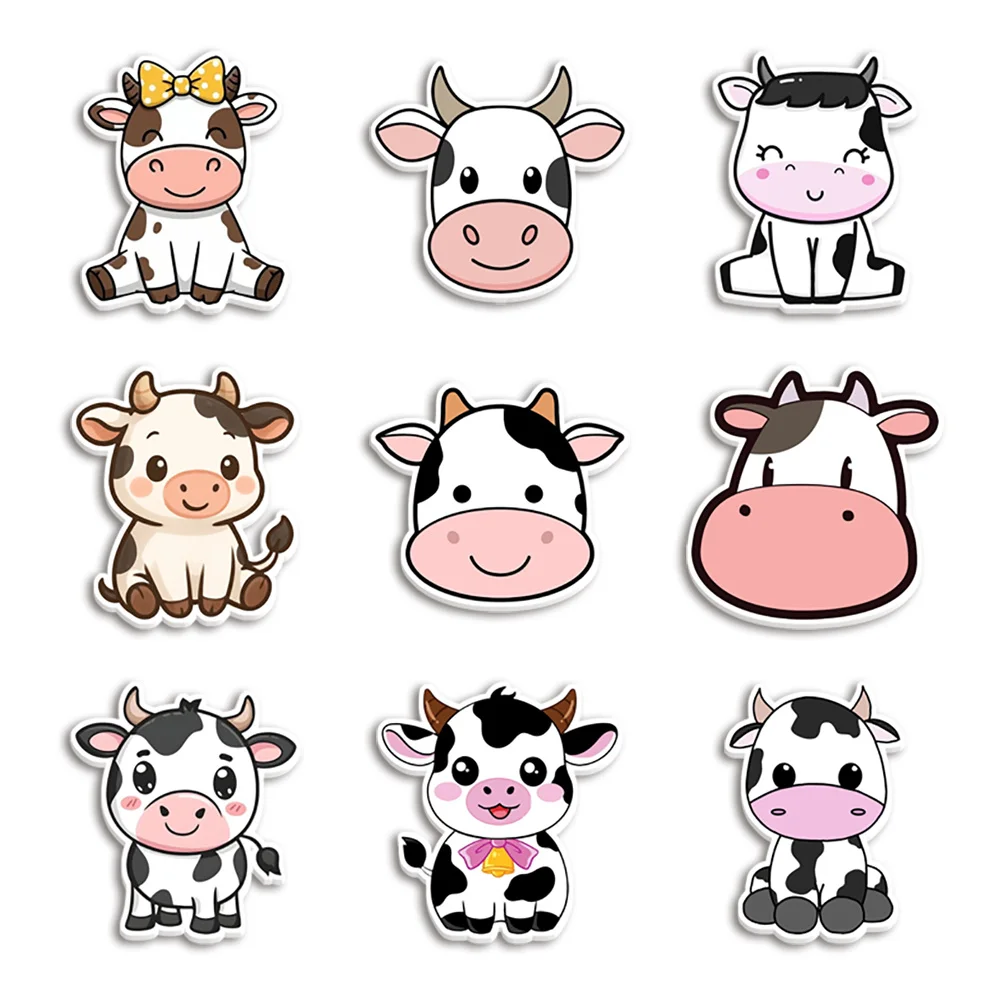 10pcs/lot Cow Resin Planar Transparent Glitter Acrylic Flatback for Bow Center Craft Supply Backpack Badge Decoration Embellishm
