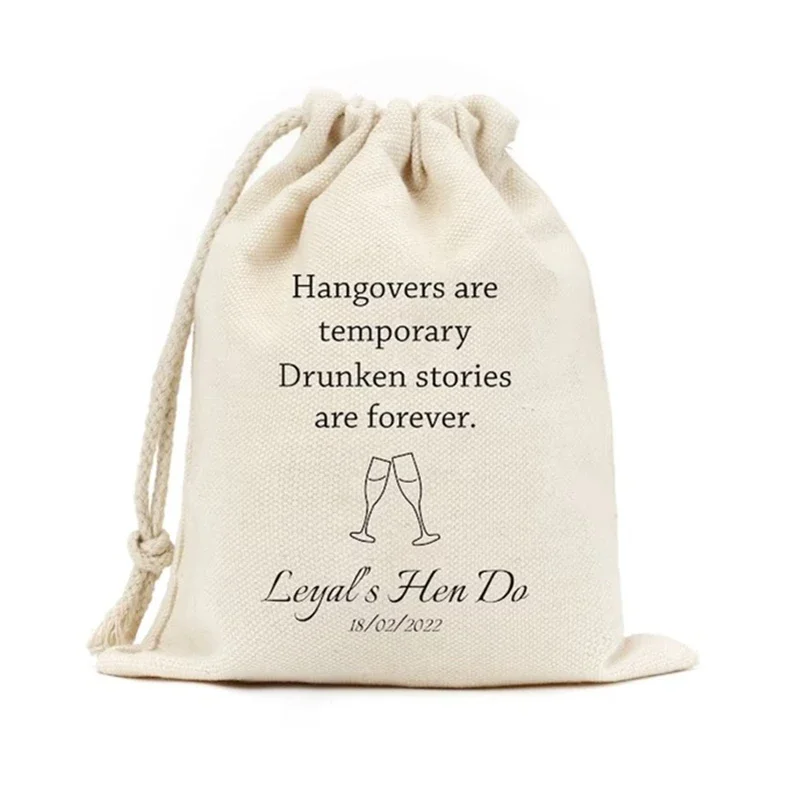 20 Hangovers are temporary drunken stories are forever-Hangover kit Survival kit Bachelorette party Gift ideas Funny Gift Bags