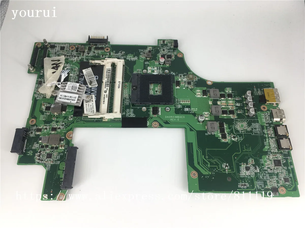 CSRZSZ  For Dell N7110 Laptopmotherboard   CN-07830J 07830J 7830J DA0R03MB6E0  DDR3 Tested work