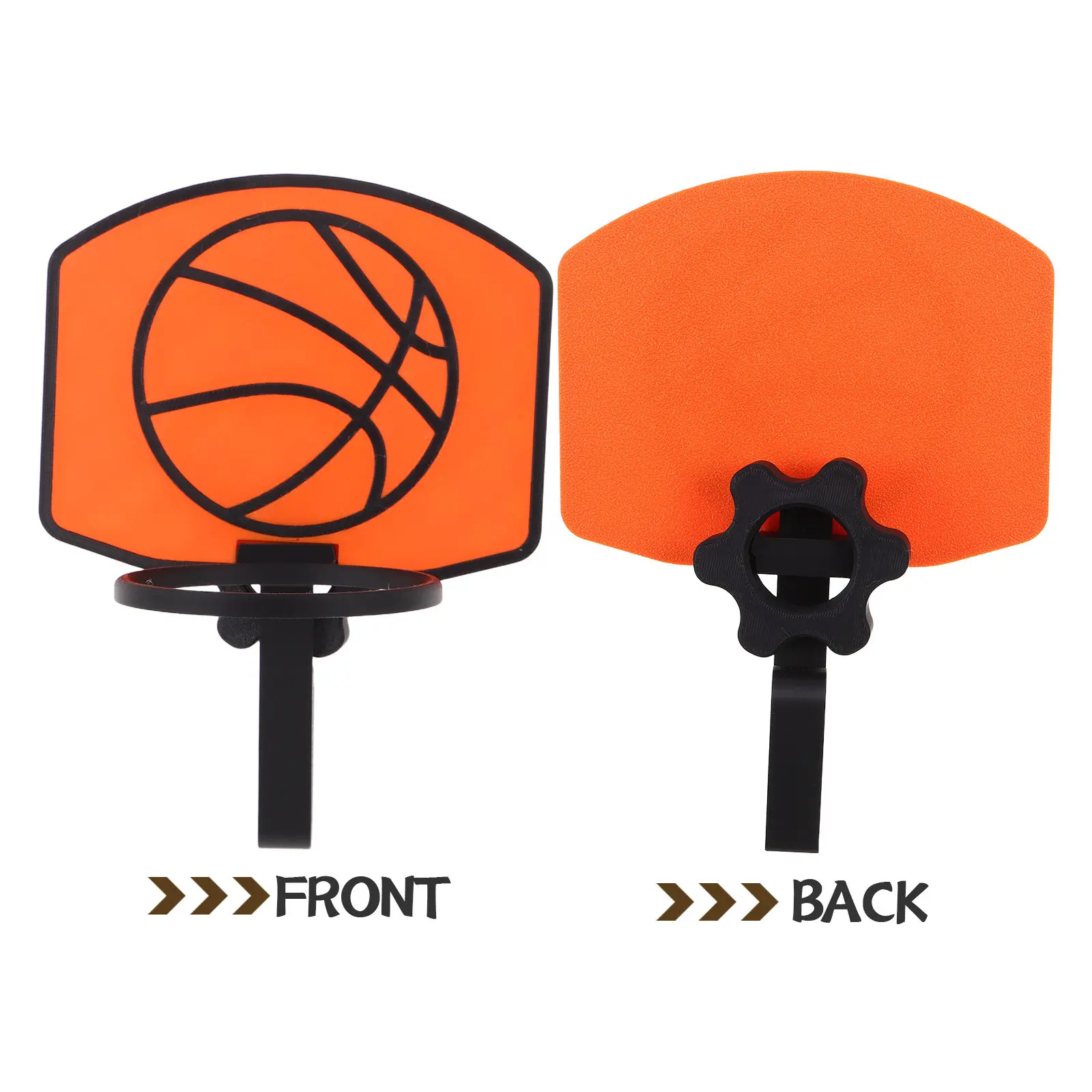 Clip on Mini Basketball Hoop with Sleek Backboard for Trash Can Office Bedroom Indoor Decorative Functional Hygienic Waste - view 2