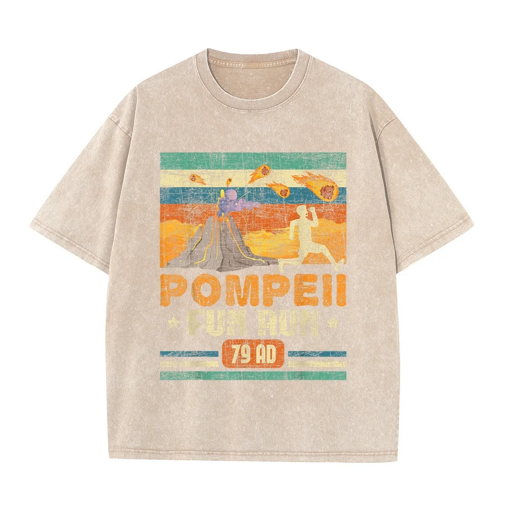 T-shirt drôle sur le thème du volcan, course amusante de Pompei, géographie, volcanologue, volcanologie, t-shirt noir, vêtements pour homme, Camiseta Hombre 4XL