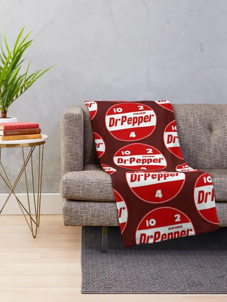 1950's Dr Pepper Throw Blanket Fluffy Shaggy Blanket Blankets For Baby Loose Blanket Soft Bed Blankets