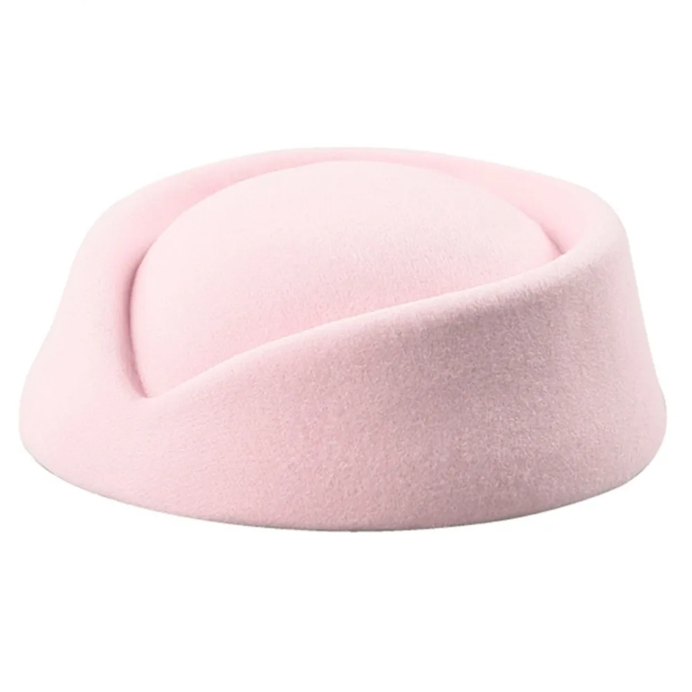Vintage Looking Flight Attendant Hat Pillbox Hat Teardrop Hat Airline Stewardess Caps Beret Hat Air Hostess