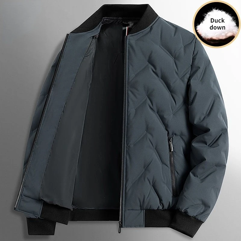 Youpin Romon Men 'S ลงเสื้อฤดูหนาวฤดูใบไม้ร่วงลำลองธุรกิจสั้นสำหรับเบสบอลแจ็คเก็ตอุ่น Bomber Coat เสื้อผ้า Outwear