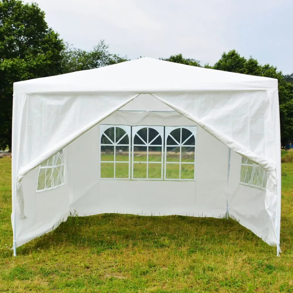 #￥Hot Sale, Tent Canopy for Wedding Party Heavy Duty Gazebo Pavilion Outdoor Event 10'x10'