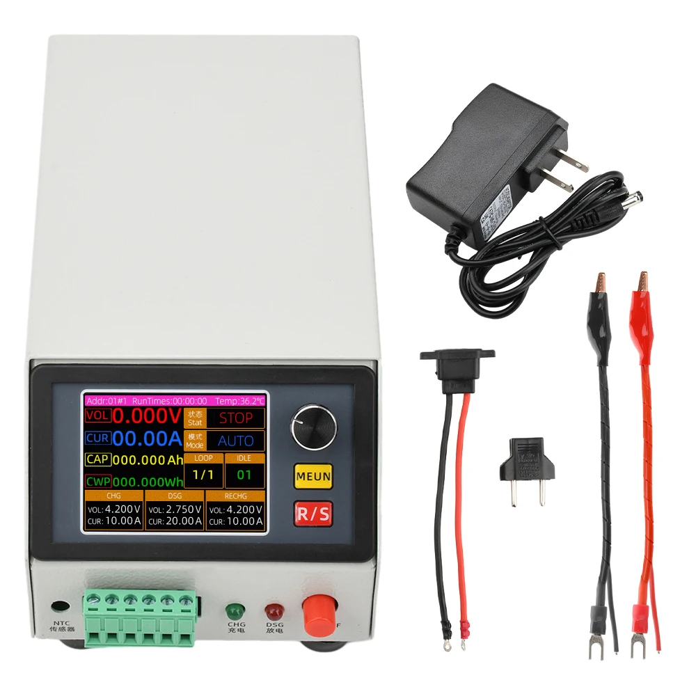 96V 150W DC CNC Electronic Load Tester 2.4-inch TFT Color Screen Charging Discharging Battery Capacity Tester