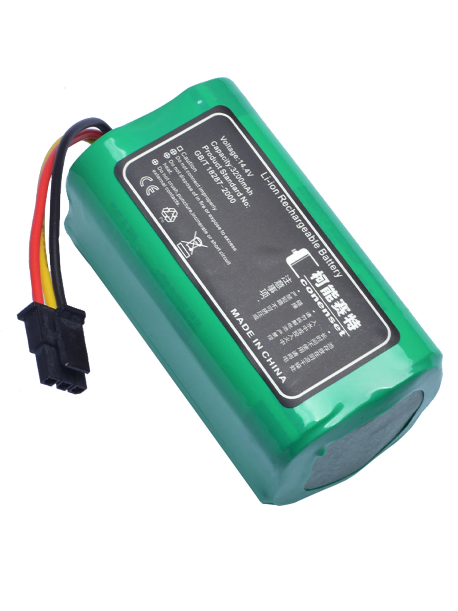 Batería de repuesto de 14,4 V y 3200mAh para piezas de accesorios de Robot aspirador 360 S5 S7 S7Pro T90