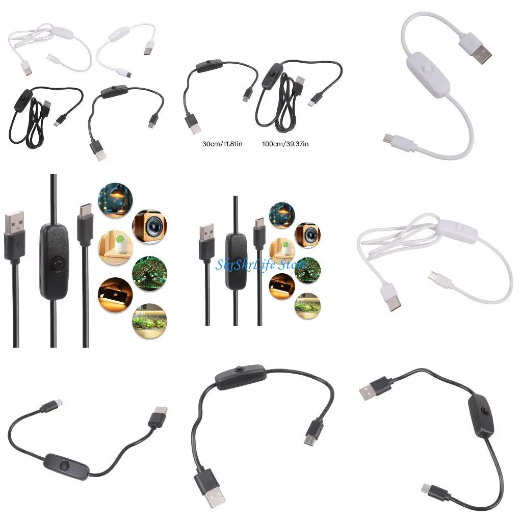 

E65E USB to Type C Charging Cable Plastic Texture for Efficient Power Management on Smartphones Tablets and Home Electronics