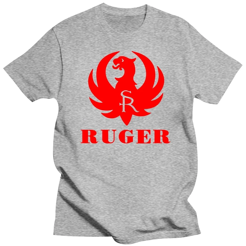 mens brand tshirt male gift tops Ruger Pistol Gun Revolver 2nd Amendment Gun Firearms Black T-Shirt top gift Male T-SHIRT