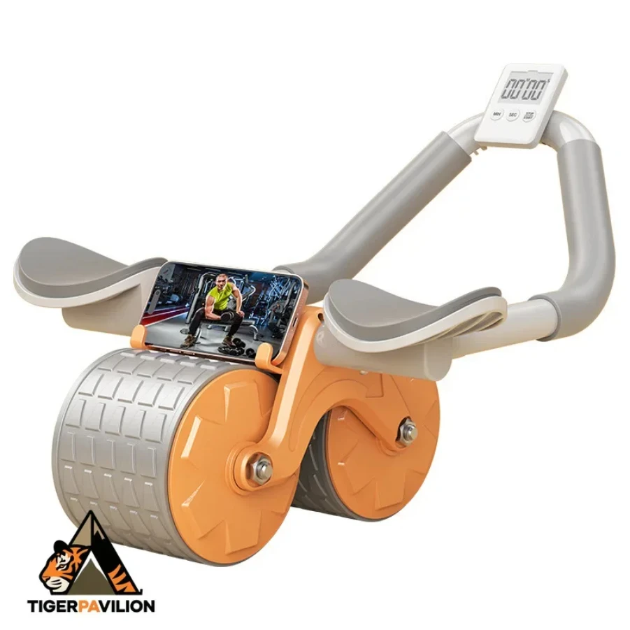 

Soporte para codo, rueda Abdominal de rebote automático, entrenador de músculos abdominales con pantalla de mostrador