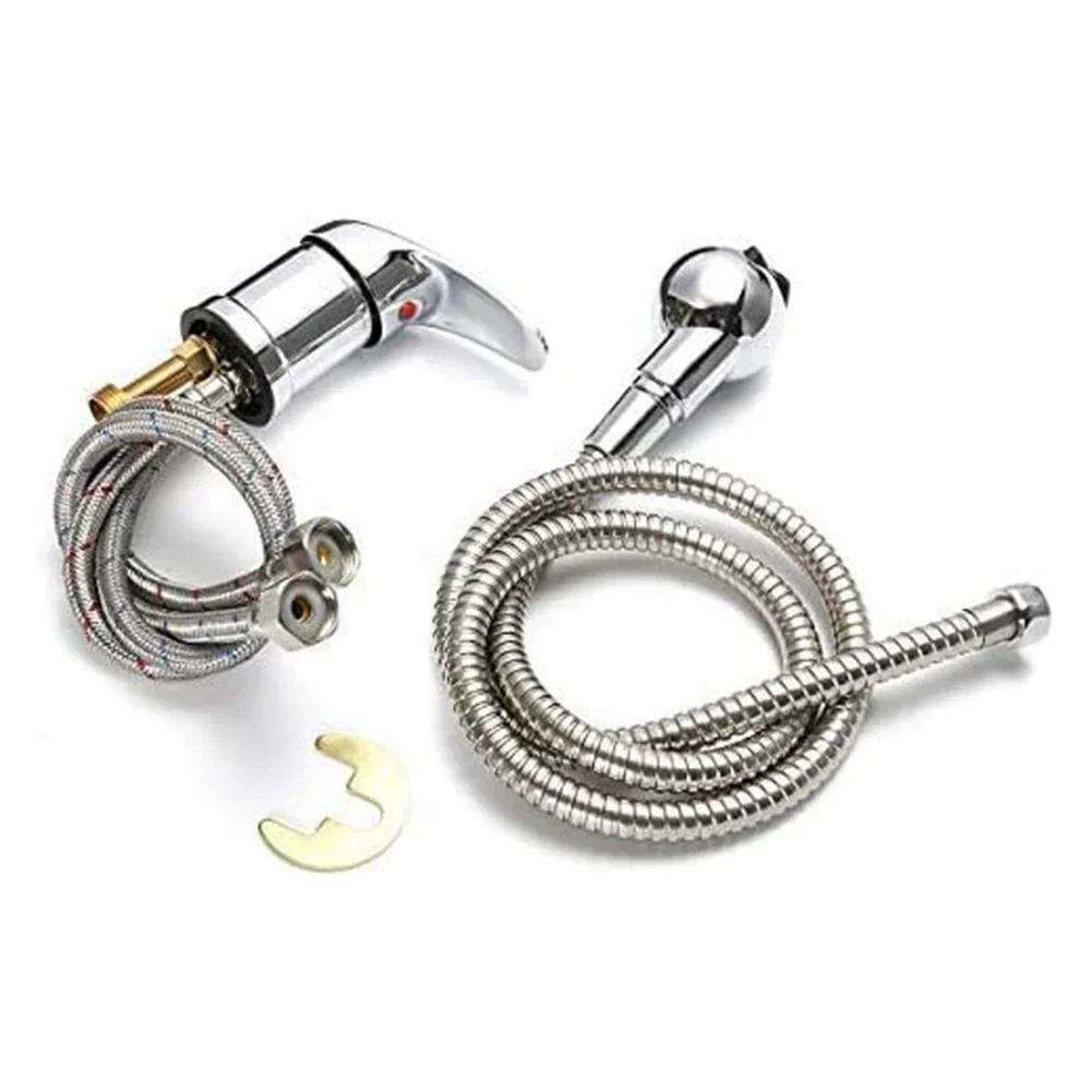 

1pc Shampoo Faucet Barber Shop Shampoo Bed Head Sprayer Faucet Hot And Cold Faucet Switch With Shower Hose Mixer Taps Sprayer