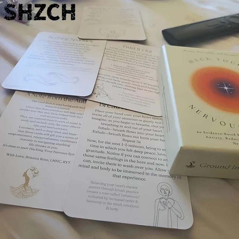 Unlock Your Nervous System Deck, Body Therapy, Vagus Nerve Exercise Cards, Multiple Vagus Nerve Theories, Art Cards