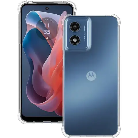Coque transparente en TPU pour Motorola G Play 2025 2024 Stylus 5G 2023 Power 2022, housse de protection transparente Pure Fundas Coque