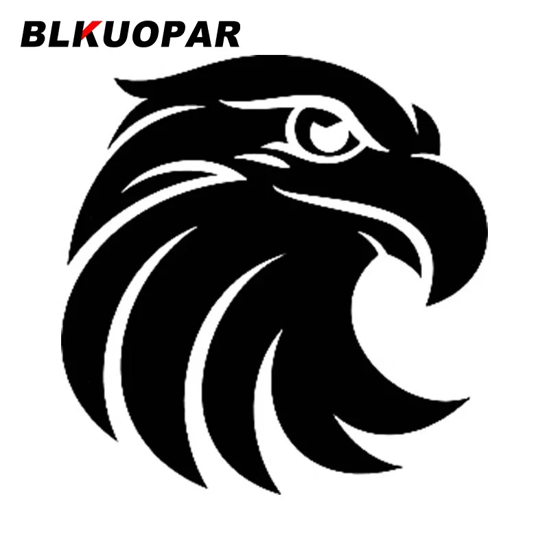 BLKUOPAR Sharp Eagle Head Car Stickers Sunscreen Fashionable Laser Decals Suitcase Motorcycle Occlusion Scratch Decoration