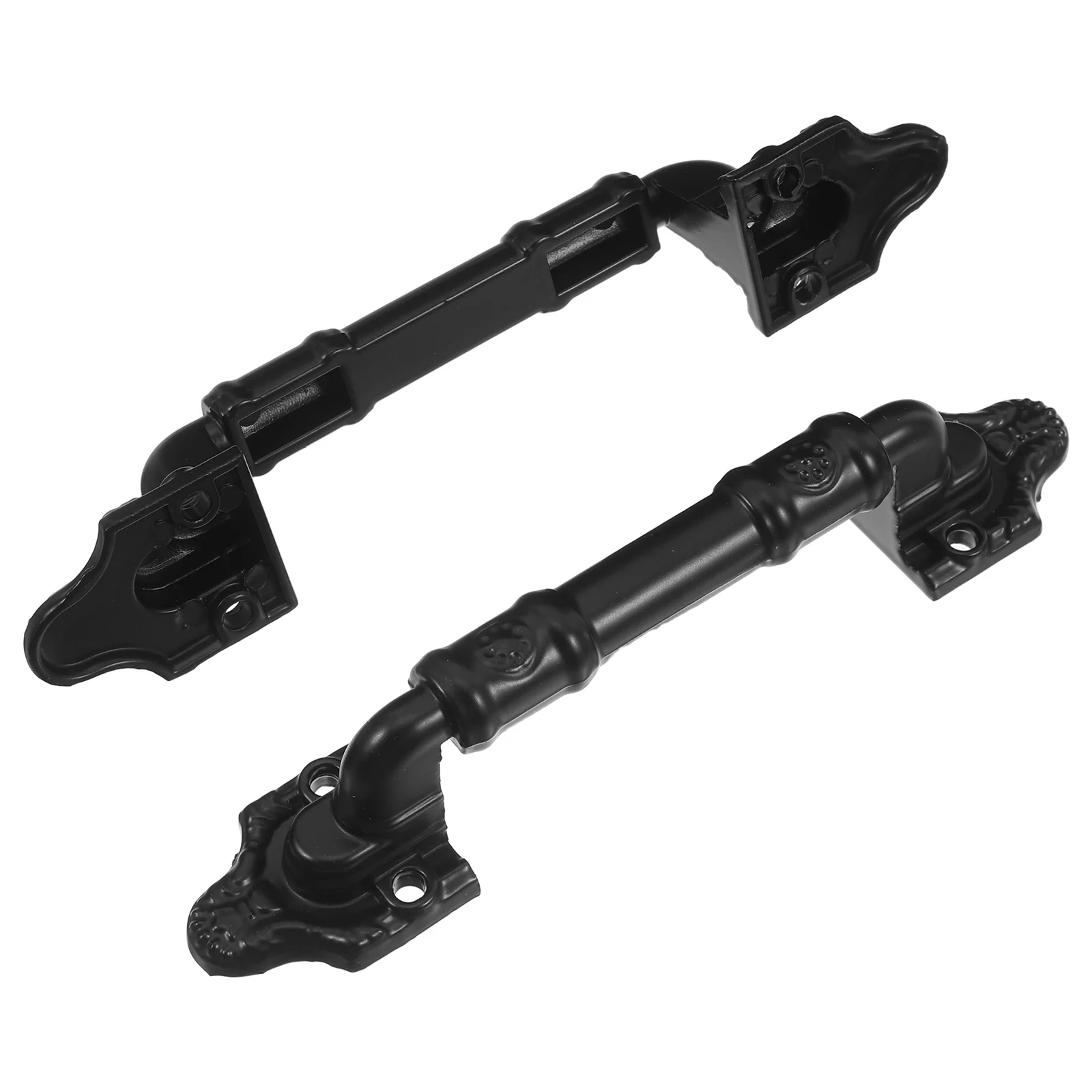 

2pcs Barn Door Handle Black Closet Pulls No Drill Wooden Doors Hardware Sliding Handles Outdoor Screen Pocket Tools Parts