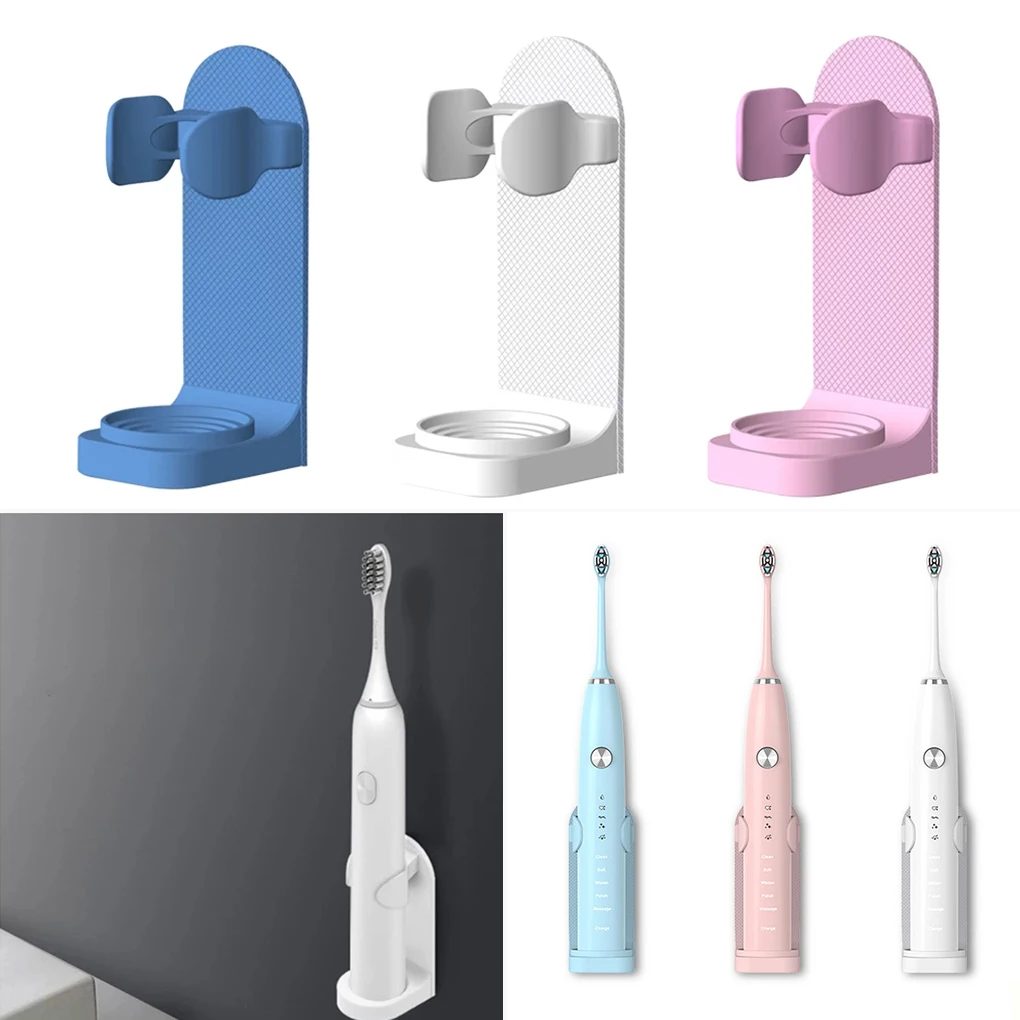 

Portable Electric Toothbrush Stand Rack Organizer Electric Toothbrush Wall-Mounted Holder Space Saving Bathroom Accessories