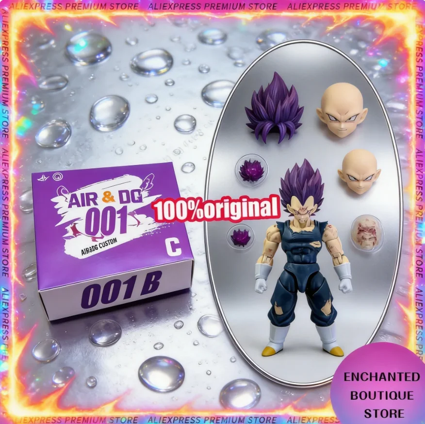 

Air&OQ Studio Dragon Ball Shf Super Saiyan SSJ Majin Vegeta Head Accessories Vegeta Action Figures Custom Heads