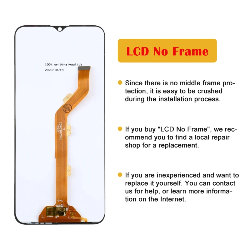 Original LCD For Infinix Hot 8 X650C X650B X650D LCD Display Touch Screen Digitizer Assembly Replacement For Hot 8 Lite X650 LCD