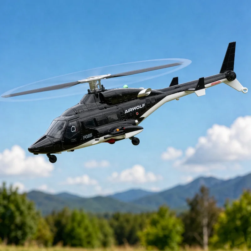 New Yuxiang F02 Optical Flow Version Flying Wolf Real Remote Control Helicopter 6Ch RC Brushless Hover Stunt Aircraft Model Toy