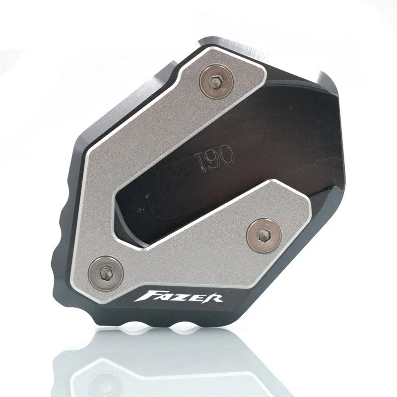 For Yamaha FZ6 FAZER FZ6R FZ6-S2 2004-2009 2008 Motorcycle CNC Kickstand Foot Side Stand Extension Pad Support Plate Enlarge