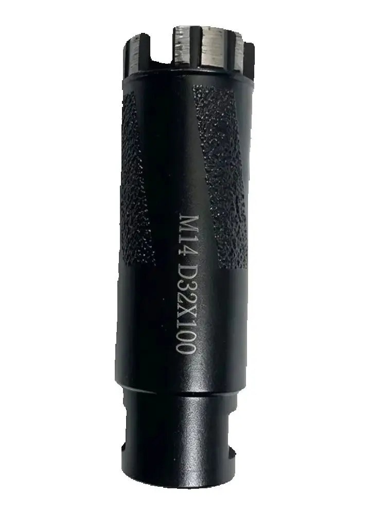 Wiertło koronowe diamentowe M14 do wiercenia na sucho, 20mm-60mm, długość 100mm, do granitu, do szlifierki kątowej, wiertło koronowe diamentowe spiekane. — 2